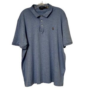 Polo Ralph Lauren Men’s XL Classic Fit Cotton Polo Shirt Blue Logo